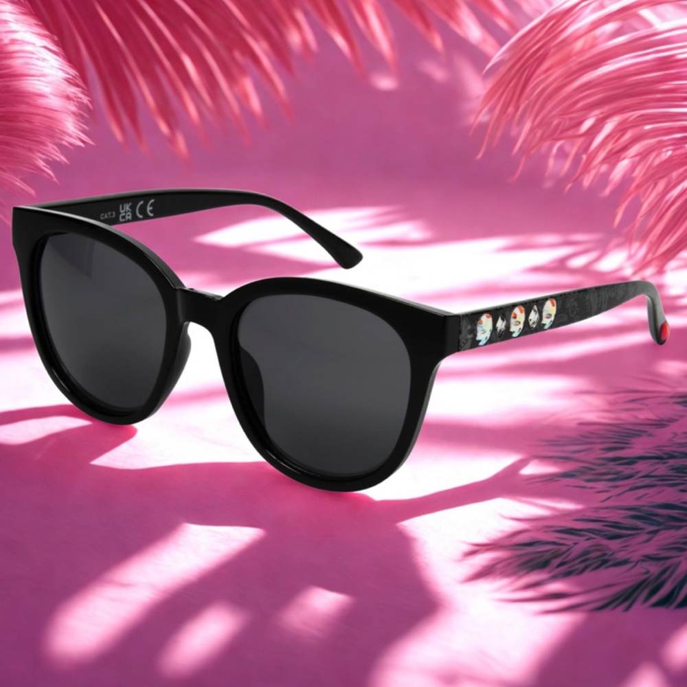 Betsey Johnson 55mm Sunglasses with Crystal Skulls